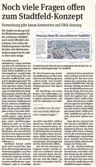 Volksstimme vom 07.03.2014
