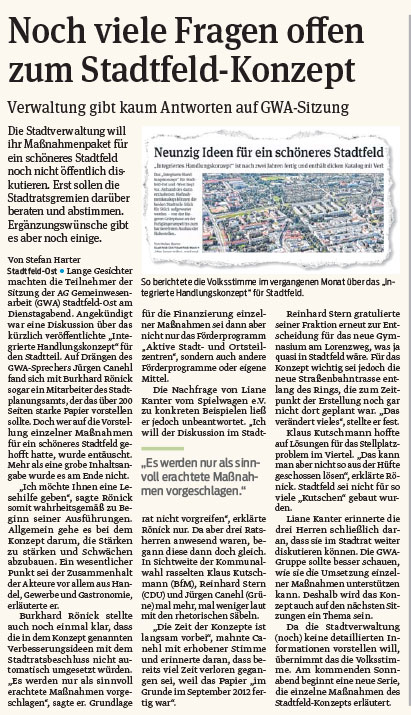 Volksstimme vom 07.03.2014