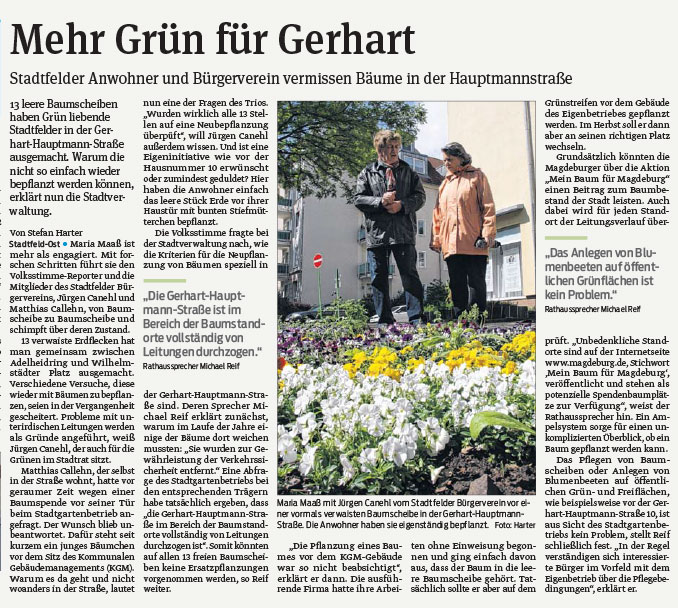 Volksstimme vom 05.06.2014