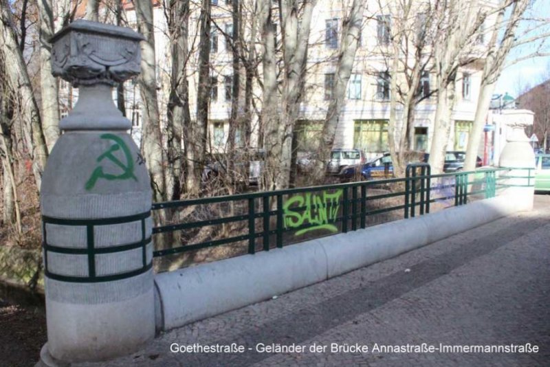 Schmierereien an Schrotebrücke - Graffiti bleiben unerkannt
