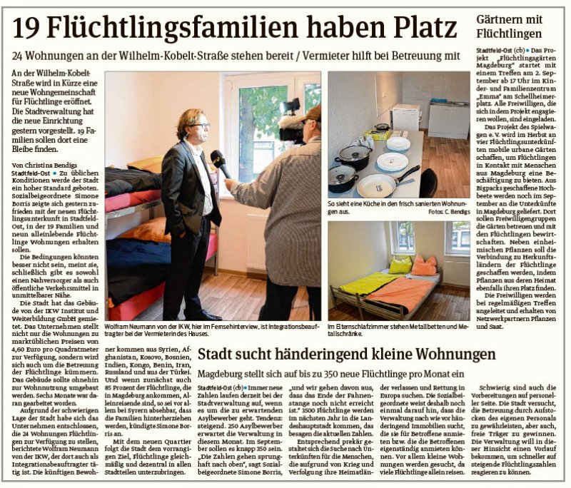 Volksstimme vom 21.09.2015