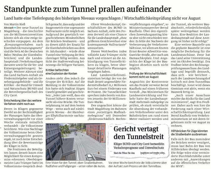 Volksstimme vom 03.05.2013