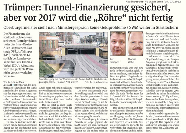 Volksstimme vom 28.03.2012