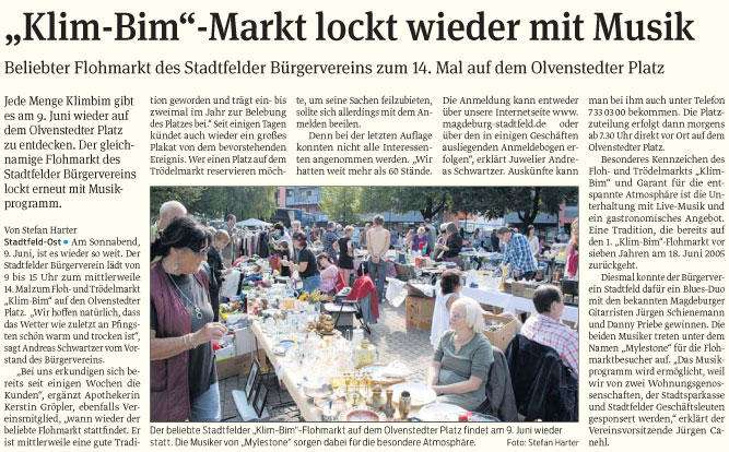 Volksstimme vom 01.06.2012