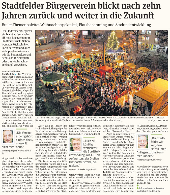 Volksstimme vom 07.09.2012