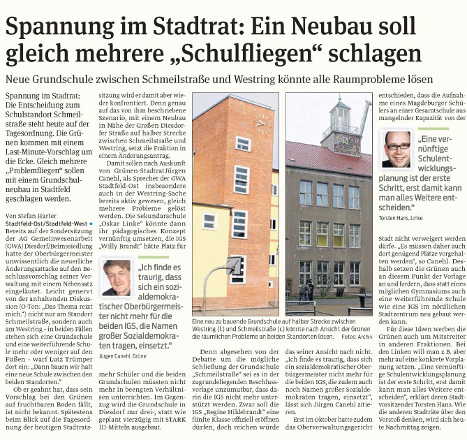 Volksstimme vom 08.11.2012
