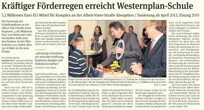 Volksstimme vom 21.11.2012