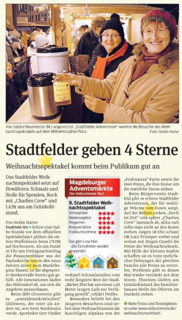Volksstimme vom 17.12.2012