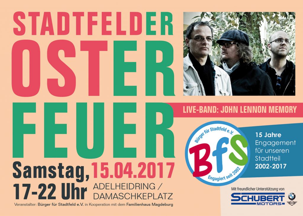 Bürgerverein startet mit Stadtfelder Osterfeuer ins Jubiläumsjahr