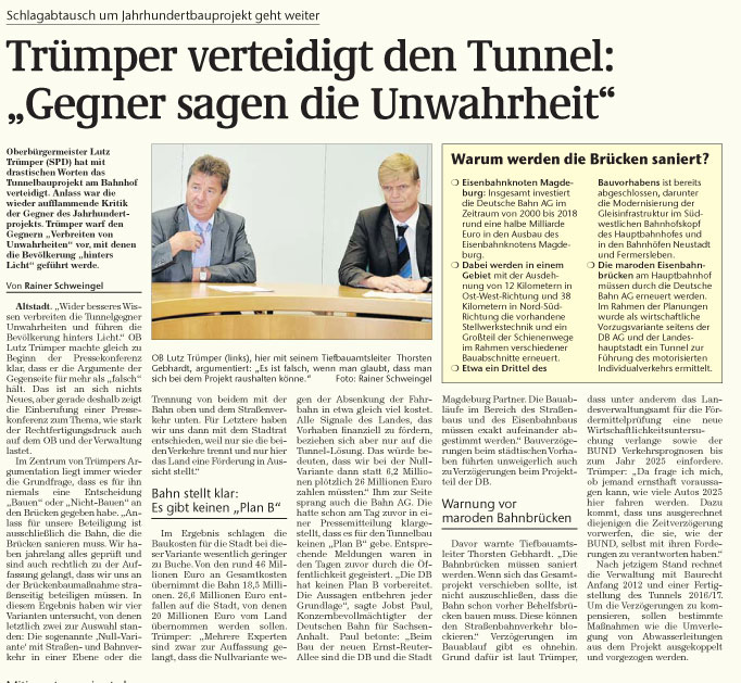 Volksstimme vom 26.08.2011