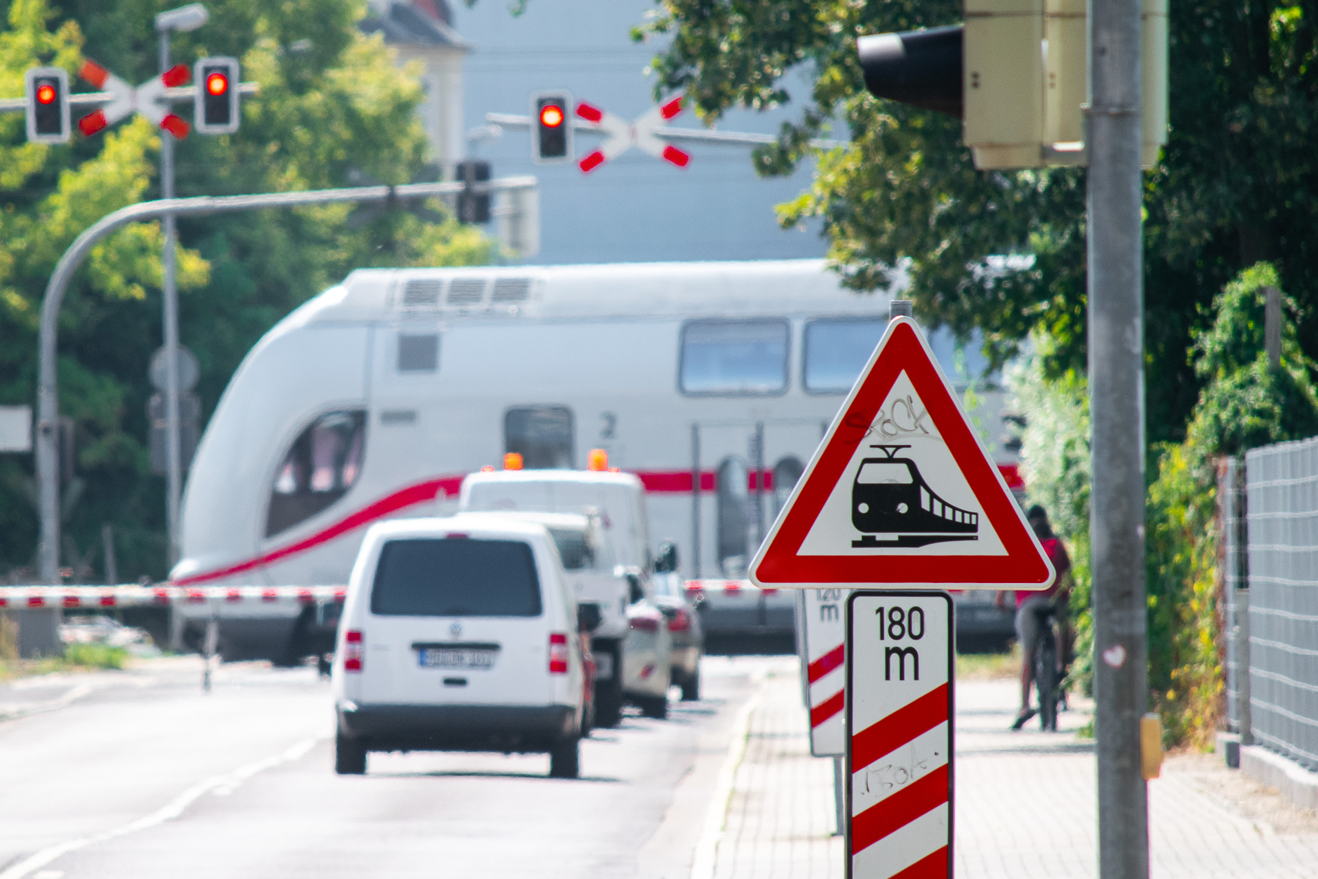 Bahnübergang in der Beimsstraße
