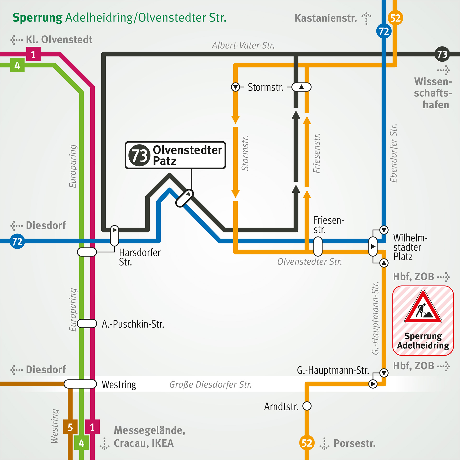 Ab 13. August für zwei Wochen kein Straßenbahnverkehr in Stadtfeld-Ost