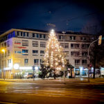Weihnachtstanne auf dem Wilhelmstädter Platz